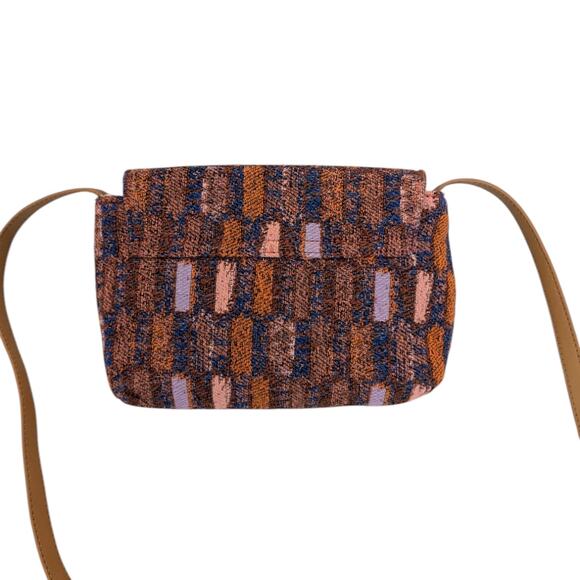 Universal Thread Maroon Orange Blue Pink Jacquard Envelope Crossbody Bag - Picture 4 of 14
